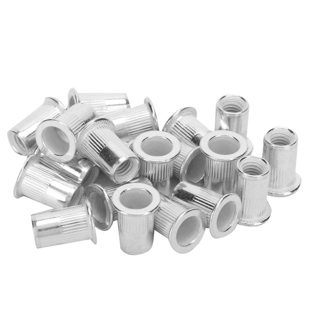 200pcs Professional Aluminum Rivet Nut Threaded Insert Nut Fastener Accessory M6