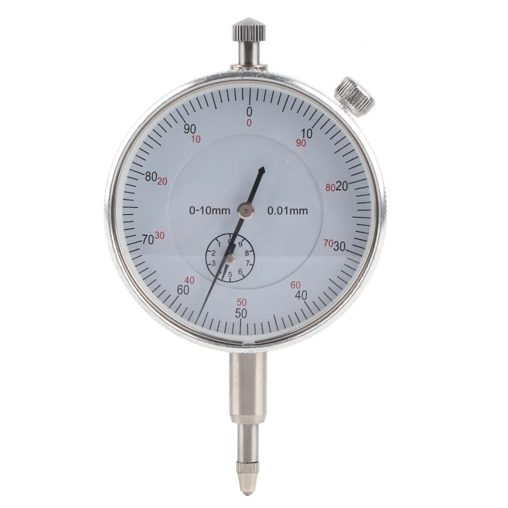 Dial Indicator 0‑10mm Range 0.01mm High Accuracy Aluminum Alloy Industry Manual Tools