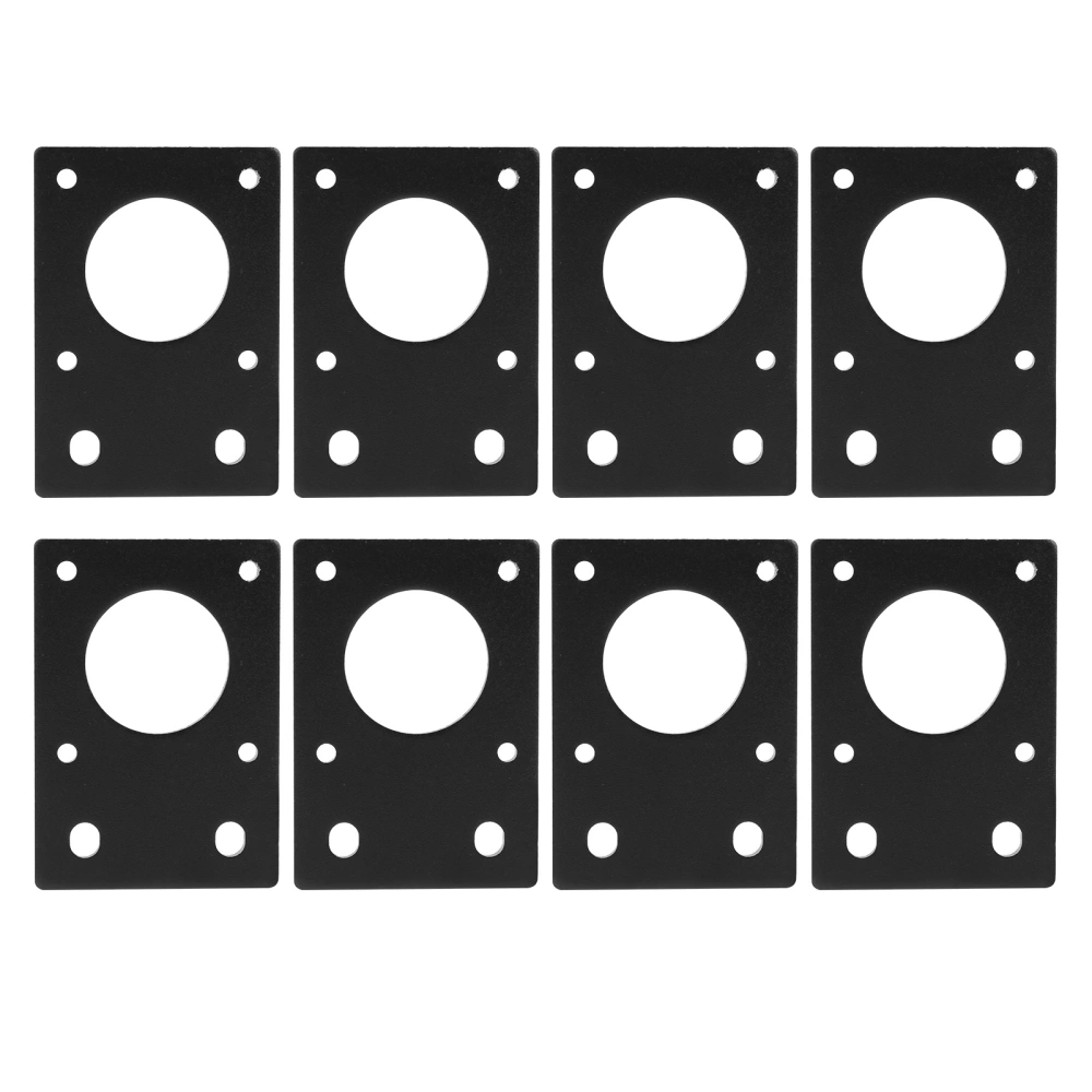 42 Stepper Motor Mount Flat Bracket Aluminum Alloy Mounting Plate for 3D PrinterBlack