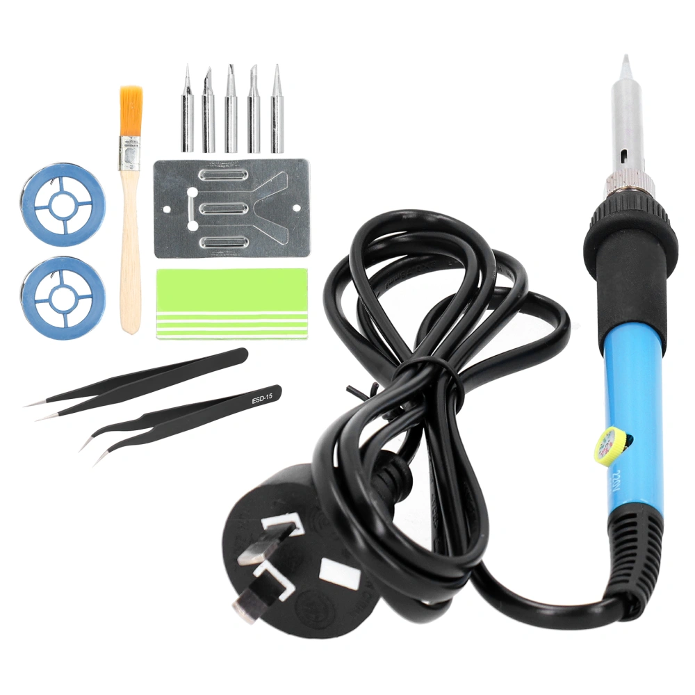 14Pcs Electric Soldering Iron Set Adjustable Temperature Wood Carving Tool 60W AC