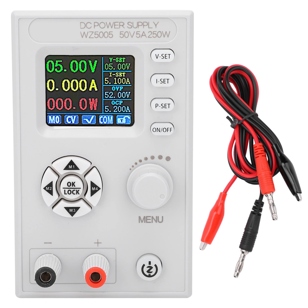 DC Regulated Power Supply Digital Control Adjustable LCD Screen 4‑Digit Display DC6‑55V WZ5005