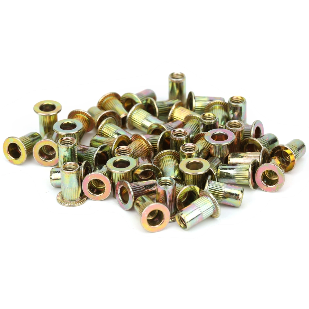 150pcs M4 Color Zinc Plating Rivet Nuts Quick Riveting Automobiles Hardware Accessories