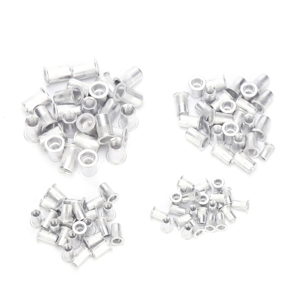 100Pcs Blind Riveting Nuts Set Aluminum Rivet Nut M4/M5/M6/M8 Hardware Accessories