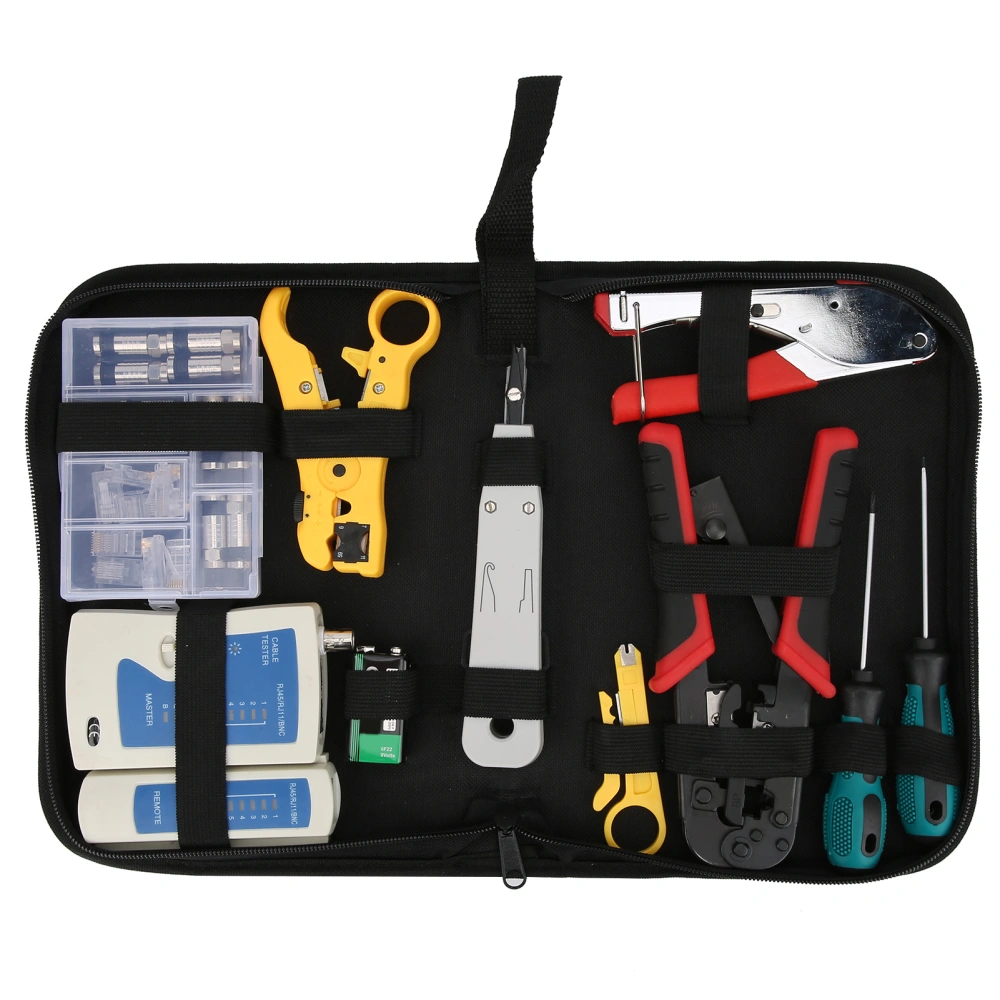 Professional Computer Maintenacnce LAN Cable Tester Network Repair Tool Set Crimping Tool Kit