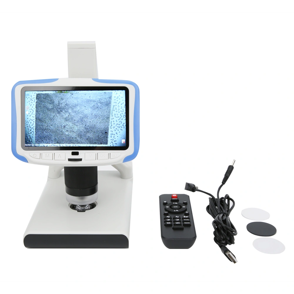 Digital Microscope with 5inch Large Screen Display Adjustable Stand AD205 200X DC 5V