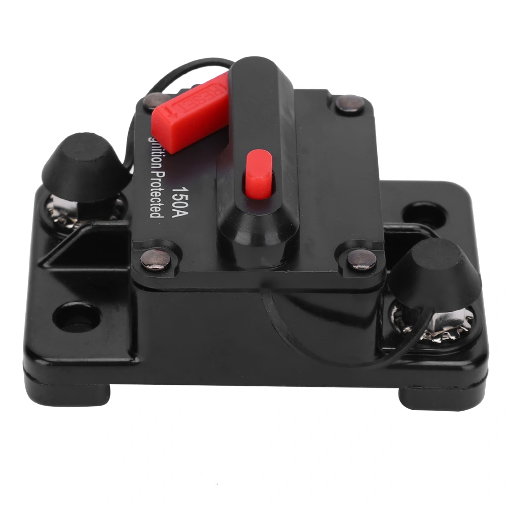 Circuit Breaker Auto Reset Fuse Holder Copper Waterproof Automatic Switch Red DC12‑42V150A