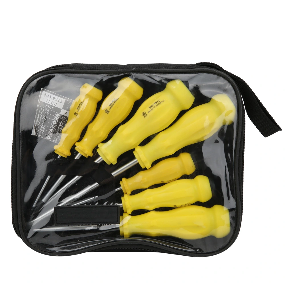 7Pcs Screwdriver Slot Cross Alloy Steel PP Handle Repairing Hand Tools Industrial Supplies