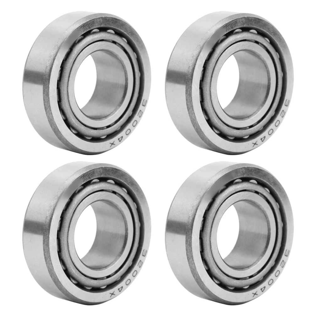 4Pcs Tapered Roller Bearing Set for Machine Tools Motors Mechanical Gears 32004（2007104E）