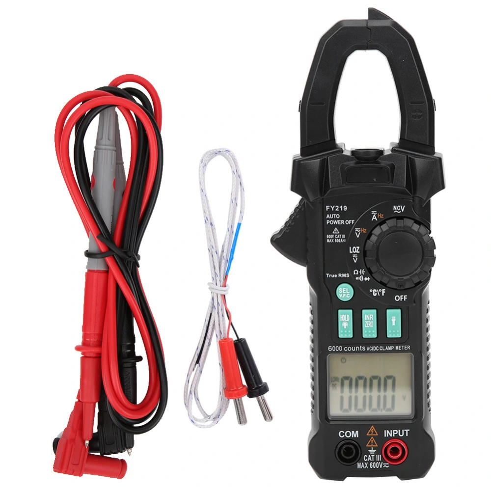 Clamp Meter FY219 High Precision Multimeter Digital Tester for Voltage Current Temperature Testing