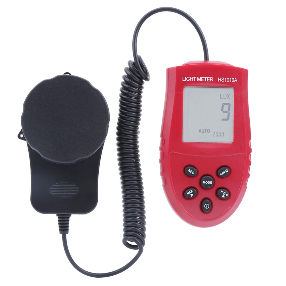 Digital Light Meter High Accuracy Auto&#8209;Ranging Portable Luxmeter Photometer HS1010A