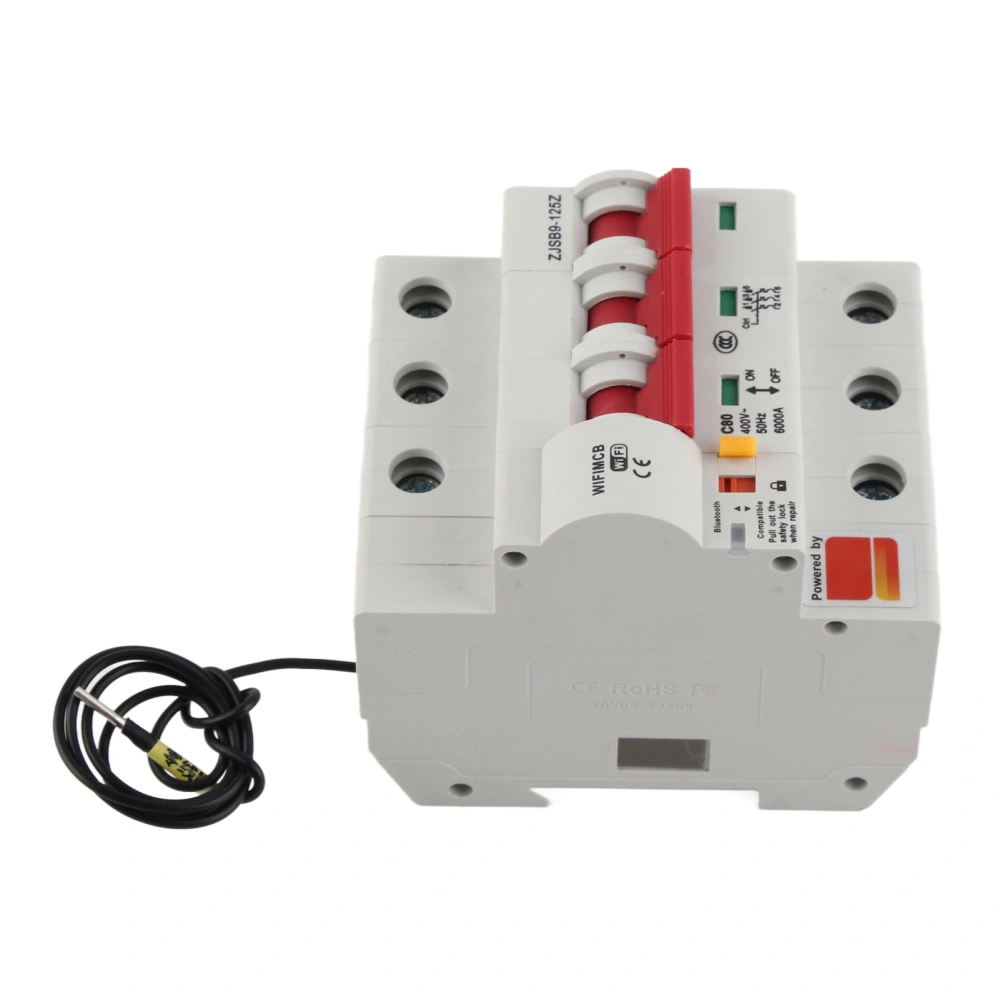 Smart WIFI Circuit Breaker Phone APP Remote Switch PA66‑DSM Flame Retardant Shell AC220V