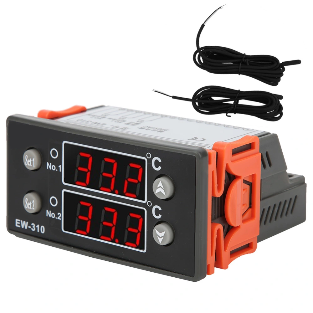 EW310 Multistage System Digital Temperature Controller BuiltIn Alarm for CoolingWater Machine AC