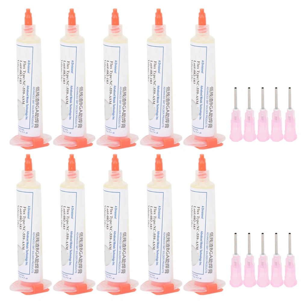 Solder Paste Low Residue Flux Welding Flux NC‑559‑ASM with Needle Dispensing Tool