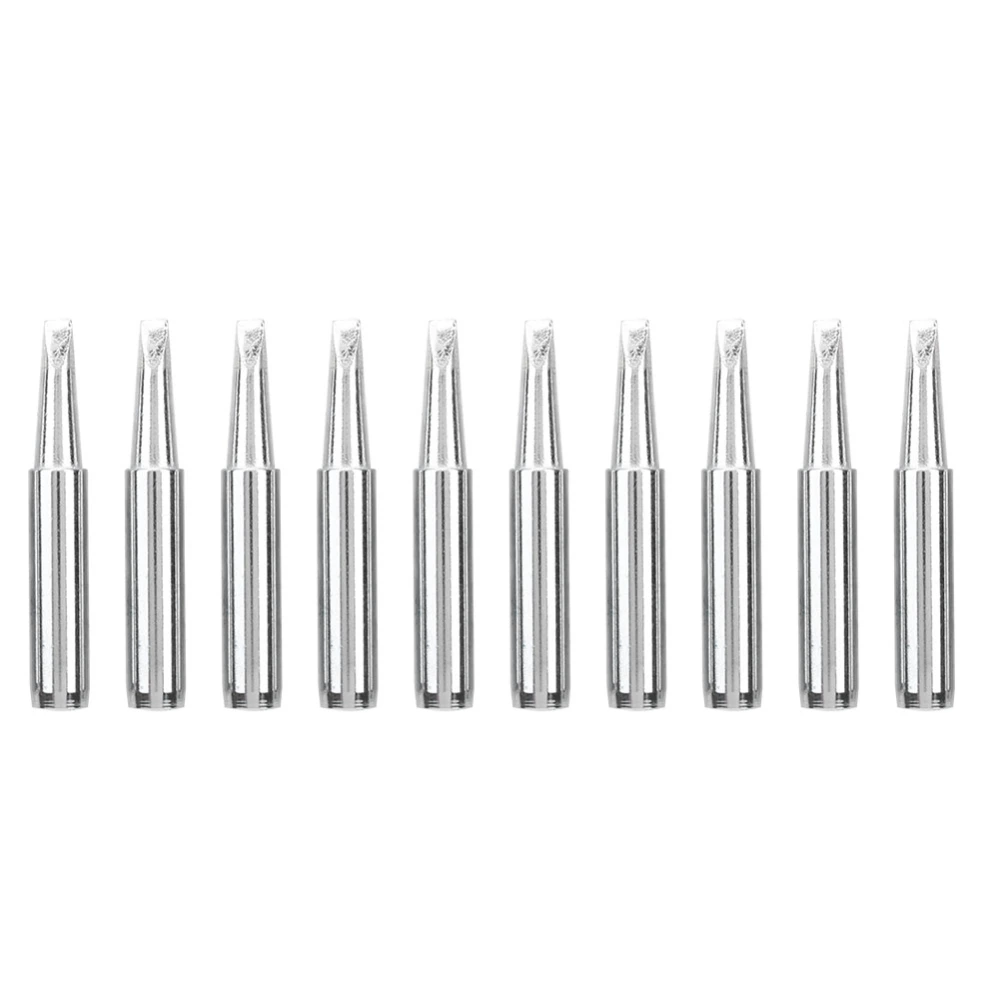 10Pcs Solder Iron Tip Brass Internal Heating Lead Free Soldering Iron Tools 900MT3.2D