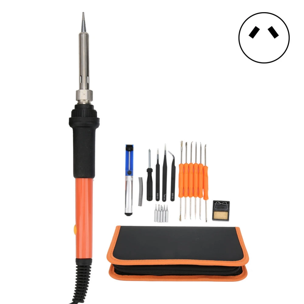 20Pcs Electric Soldering Iron Set Temperature Adjustable Without Switch Welding ToolsAC220V AU Plug