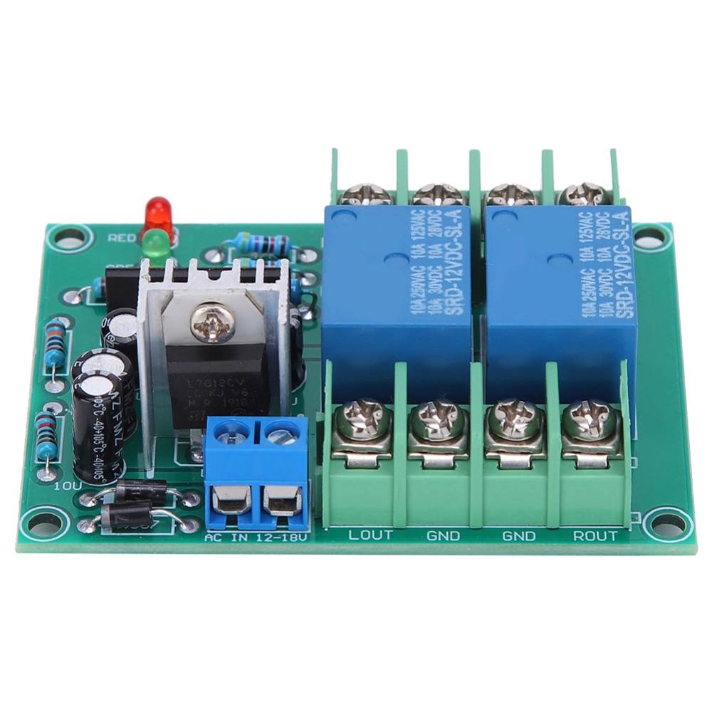 Speaker Protection Circuit Board Dual Channel Power‑On Mute Delay Component 10A AC12‑18V