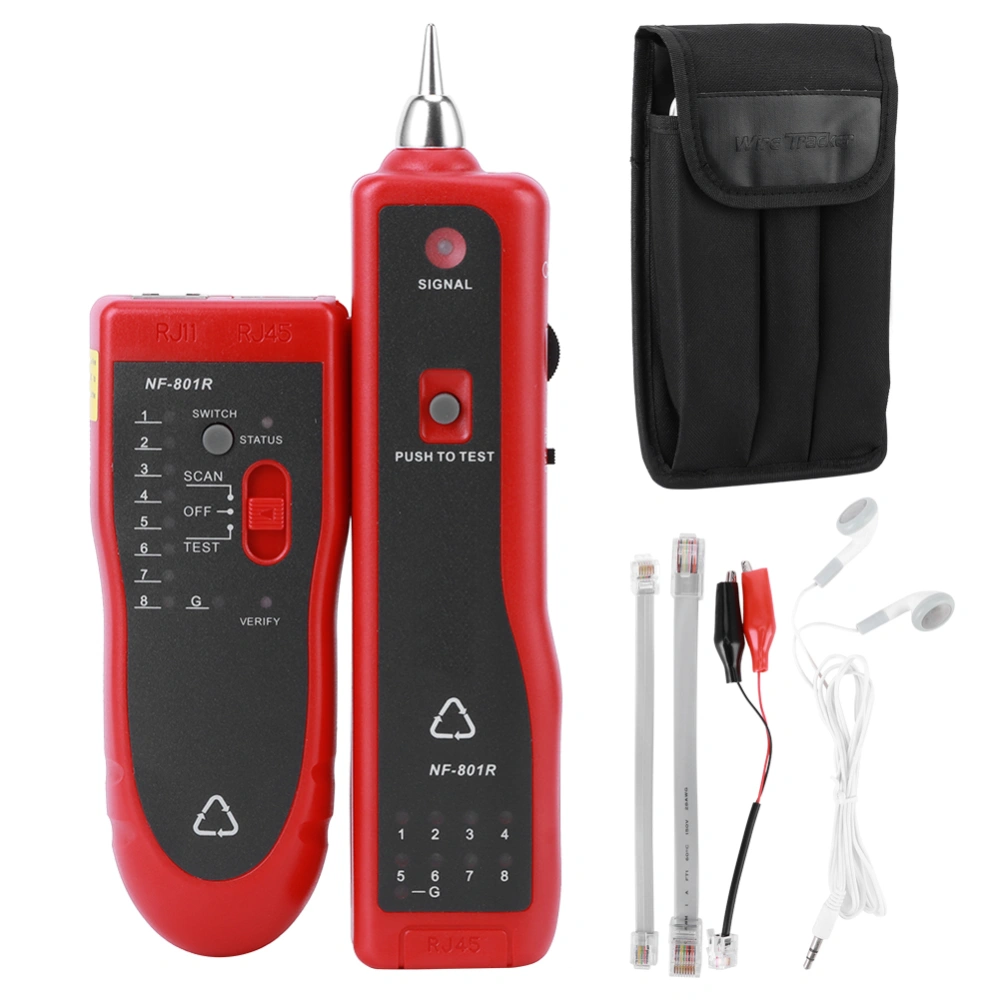 Network Cable Tester Line Finder MultiFunction Telephone Wire Fault Locator NF801