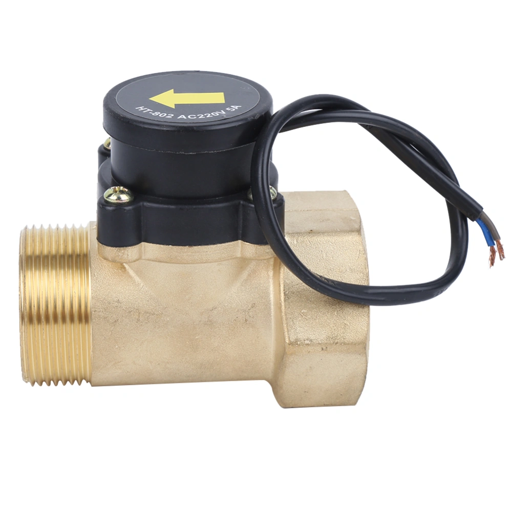 Water Pump Flow Sensor Brass Electronic Pressure Automatic Control Switch 1.5in HT‑802