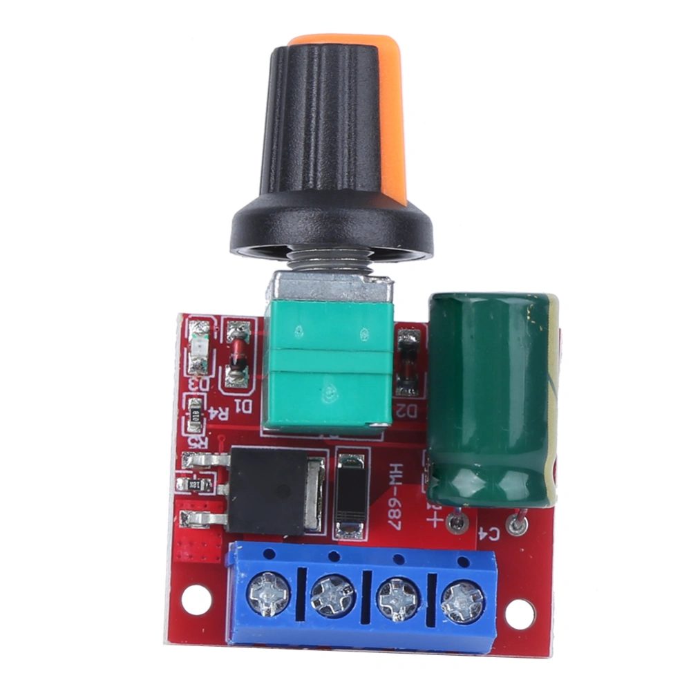 2Pcs Speed Controller PWM Mini DC Motor 4.5V‑28V Adjustable Driver Switch LED Module 5A