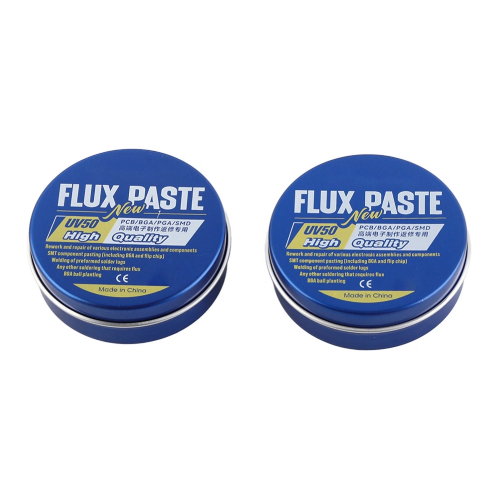 2Pcs Flux Paste Corrosion‑Free Solder Tin Cream Soldering Accessories UV50