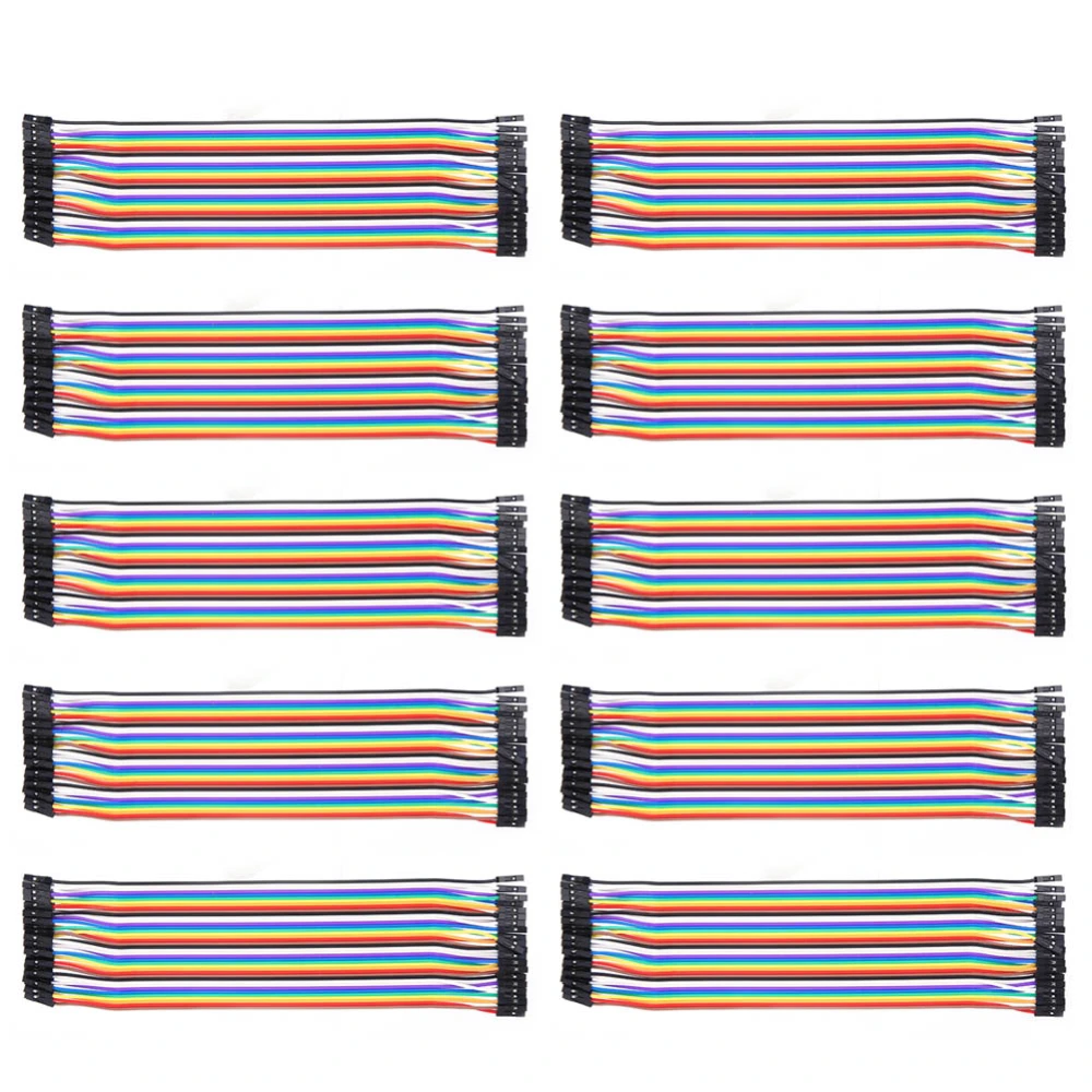 10Pcs Jump Wire FemaleFemale Plastic Line Cable 2.54mm Electronic Components 20cm