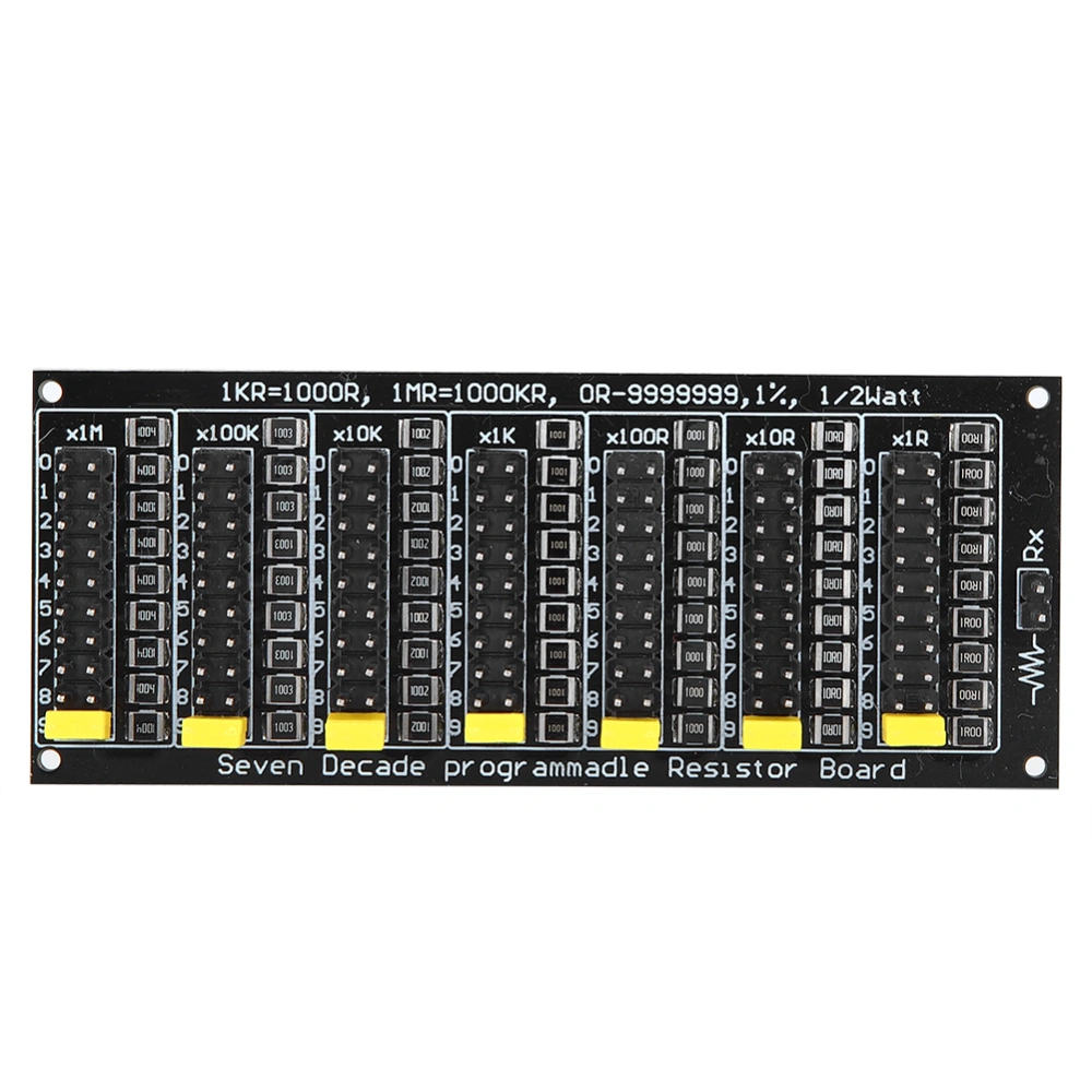 1R ‑ 9999999R Programmable Resistor Board Step 1R 1% 1/2W Resistor Board