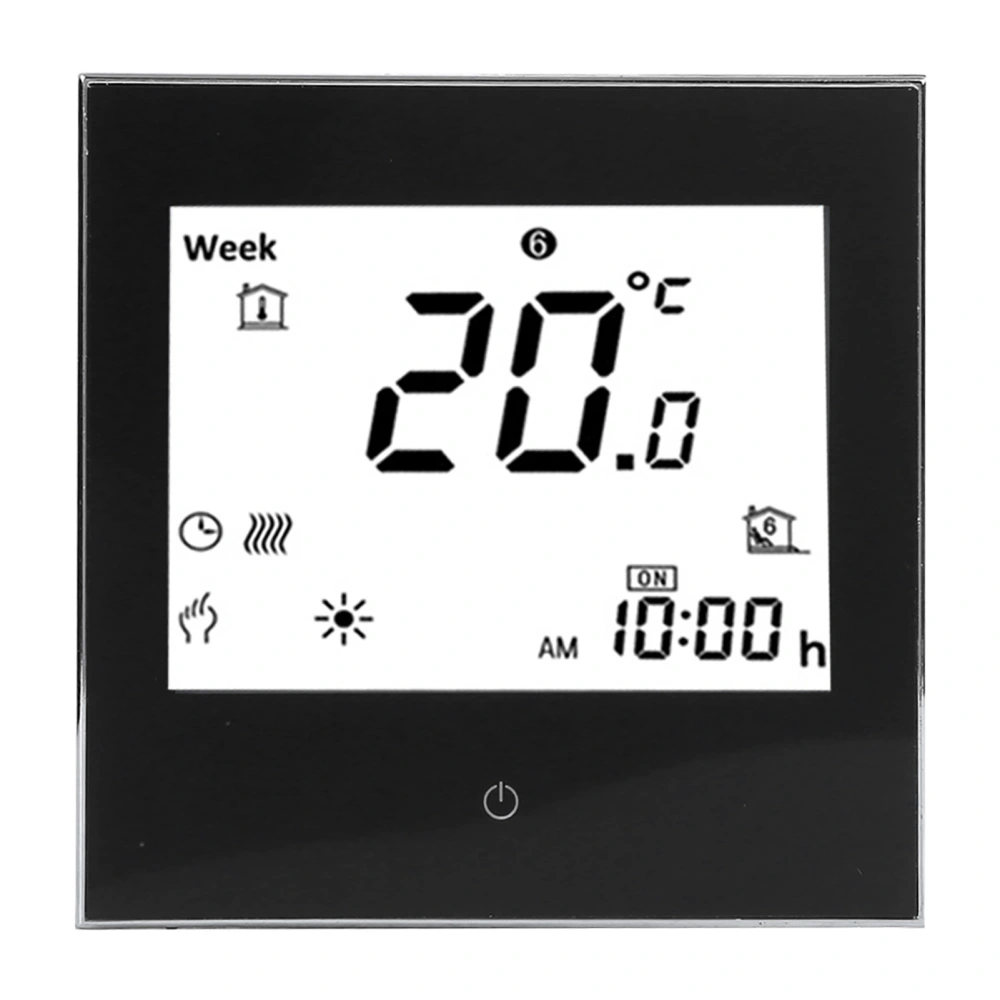 Heating Room Thermostat Weekly Programmable LCD Display Touching Screen 5A AC110‑