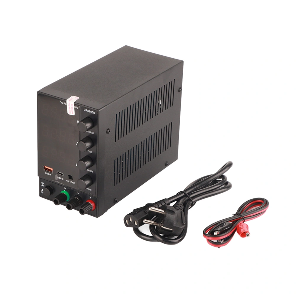 60V 5A Adjustable DC Power Supply With USB Quick Charging for Phone Computer MaintenanceEU Plug 220V