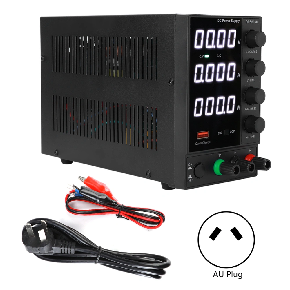 60V 5A Adjustable DC Power Supply With USB Quick Charging for Phone Computer MaintenanceAU Plug 220V