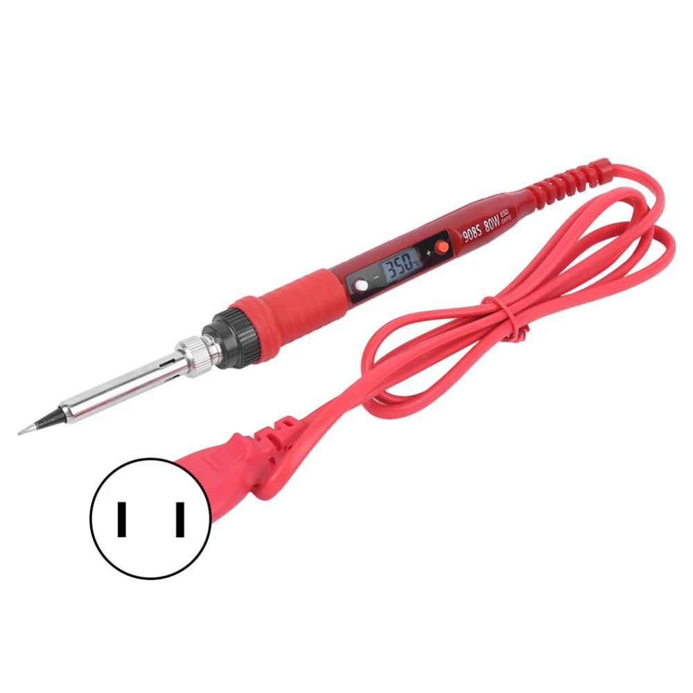 Electric Soldering Iron Digital Welding Tools LCD Display Screen Temperature Adjustment 110&#8209;240V