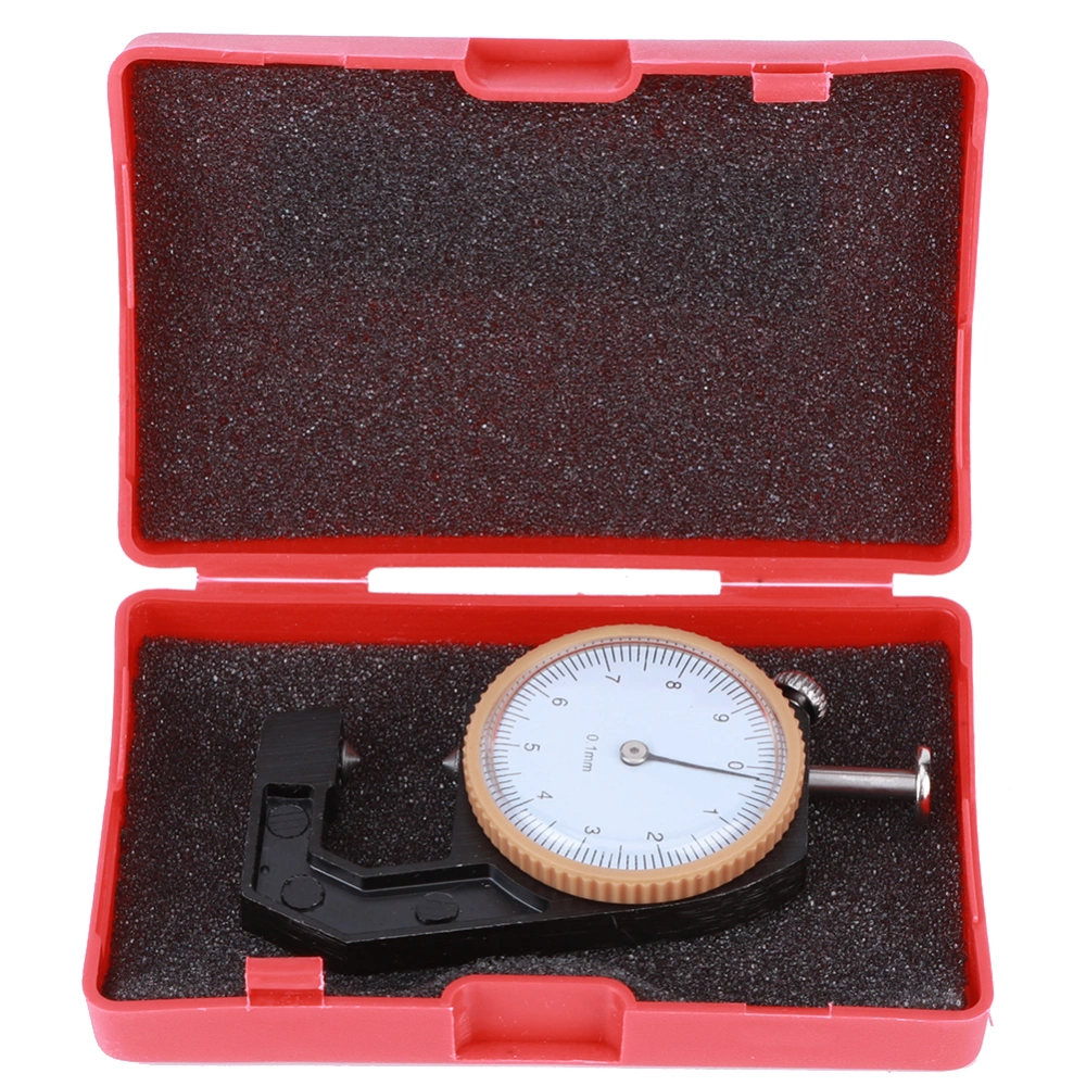 Thickness Gauge Black Portable Accurate Measuring Jewelry Leather Board Equipment 0‑10mmCone Head