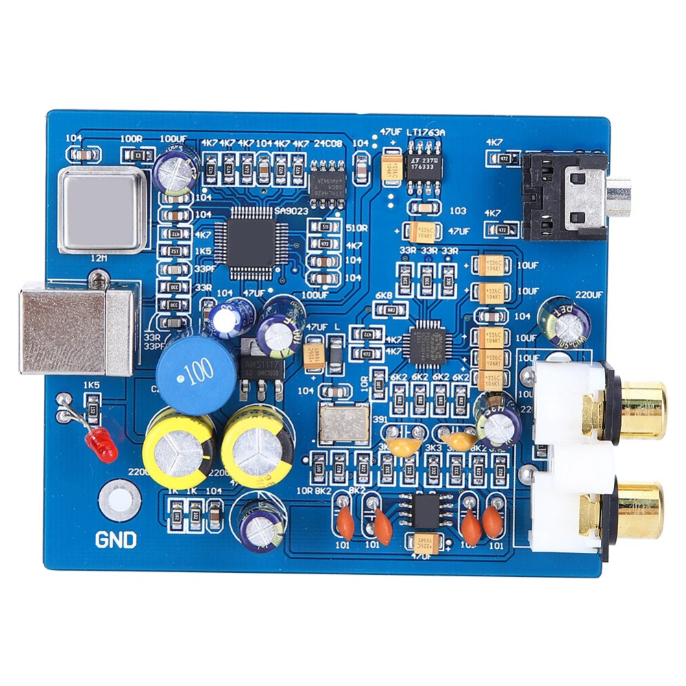 Decoder Board Amplifier Module Audio Accessory 24‑Bit 96K Sampling Rate SA9023 USB