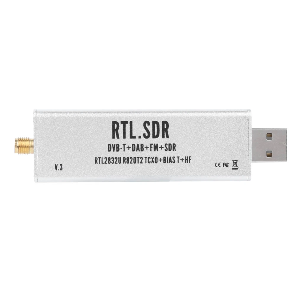 Full Band Receiver RTL‑SDR Radio Communication System 0.1MHz‑1.7GHz for XP / Win10 / Android