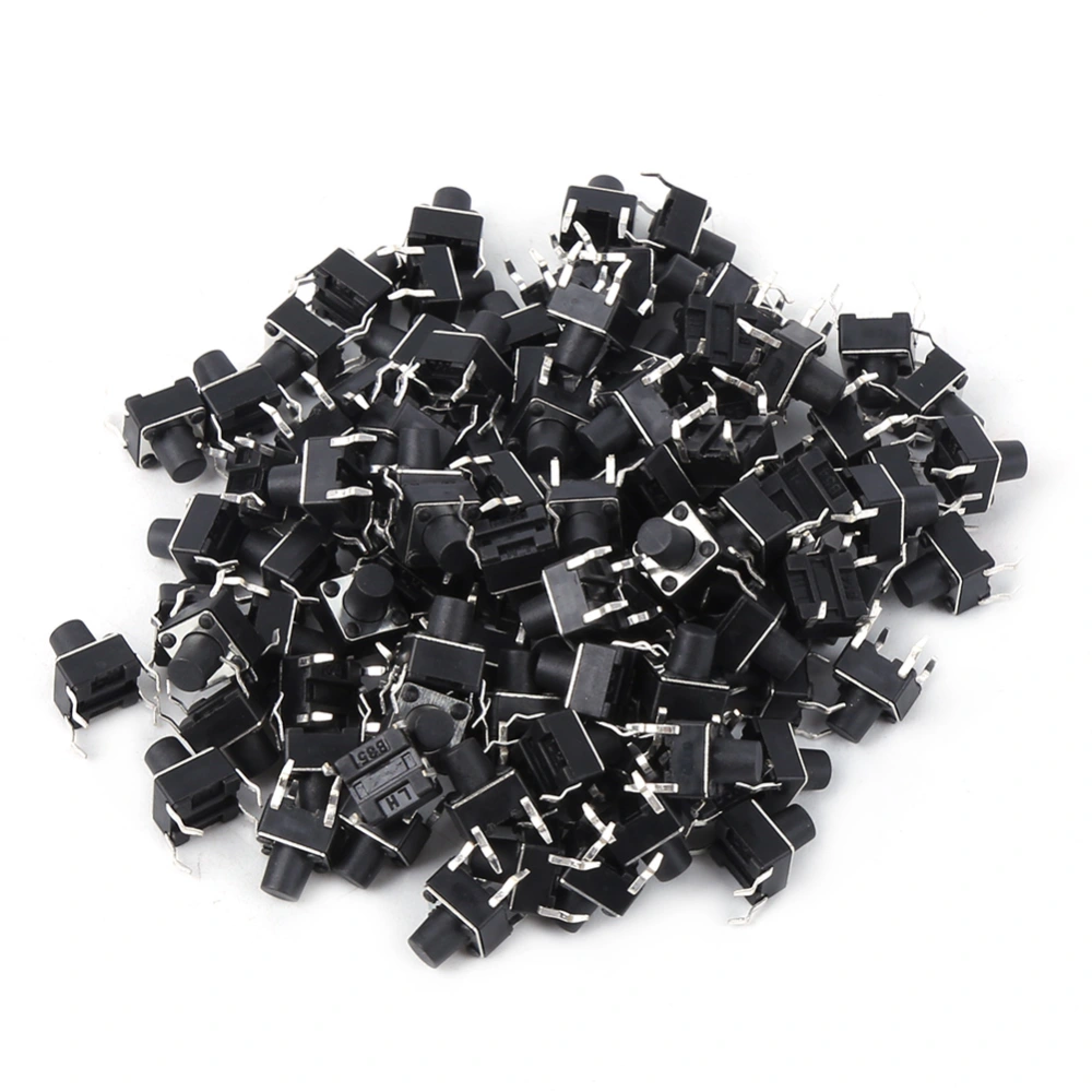 100pcs Momentary Tactile Push Button Switch Mini Micro Tact Switch Accessory 6 x 6 x 7mm