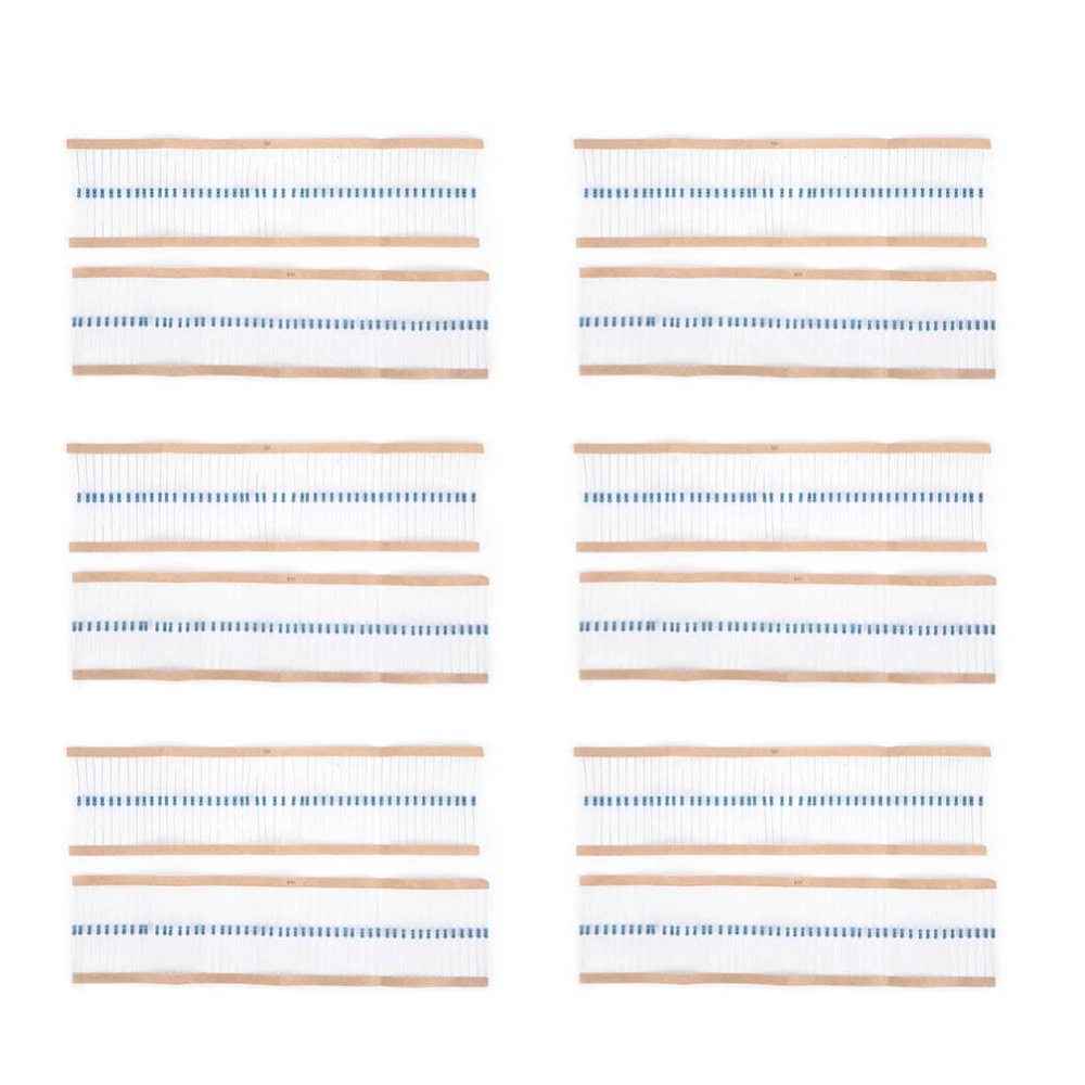 600pcs 1/4W 1% Resistors 1K / 2K / 3K / 10K Ohm Resistance Assortment Kit Set2K