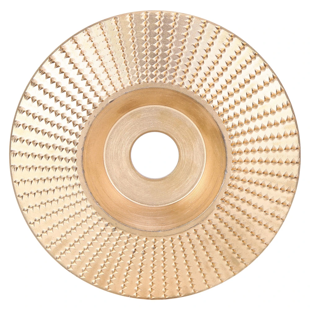 Bevel Carving Shaping Disc Angle Grinder Grinding Wheel Tool 100mm Gold for Wood NonMetallic Materials