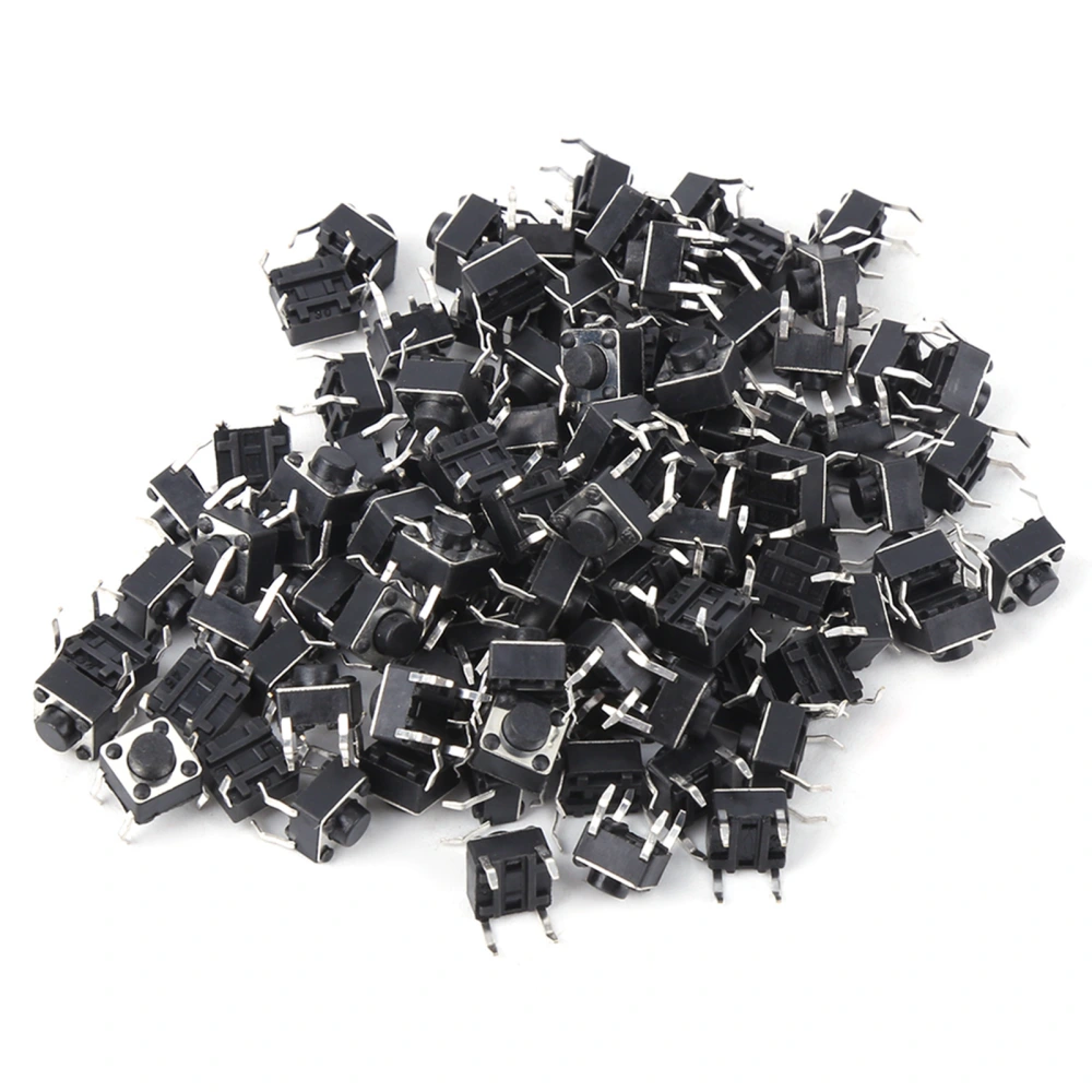 100pcs Momentary Tactile Push Button Switch Mini Micro Tact Switch Accessory 6 x 6 x 5mm