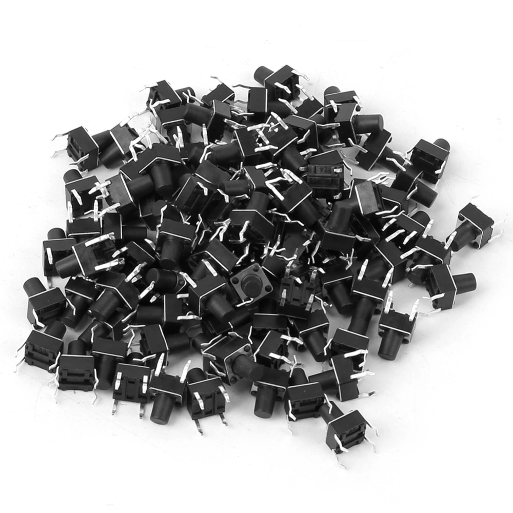 100pcs Momentary Tactile Push Button Switch Mini Micro Tact Switch Accessory 6 x 6 x 8mm