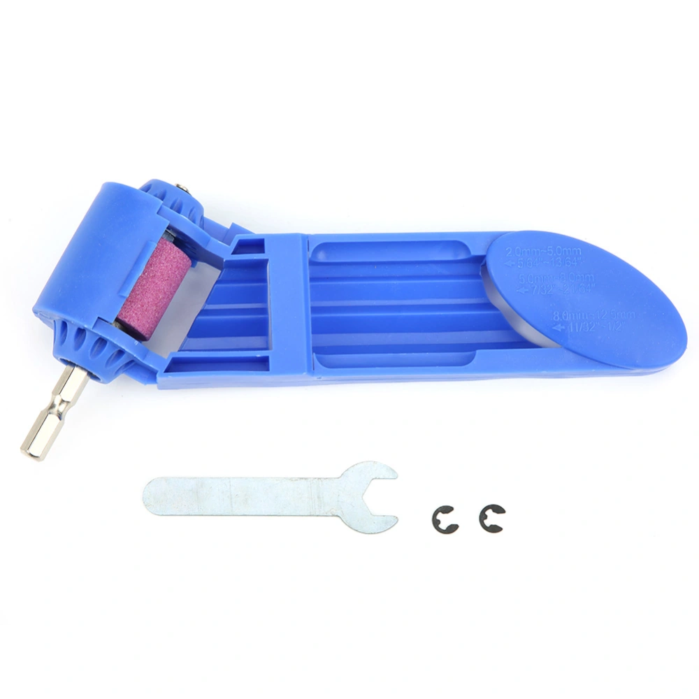 Portable Drill Bit Sharpener Straight Shank Twist Electric Grinding Machine Sharpening Power ToolBlue