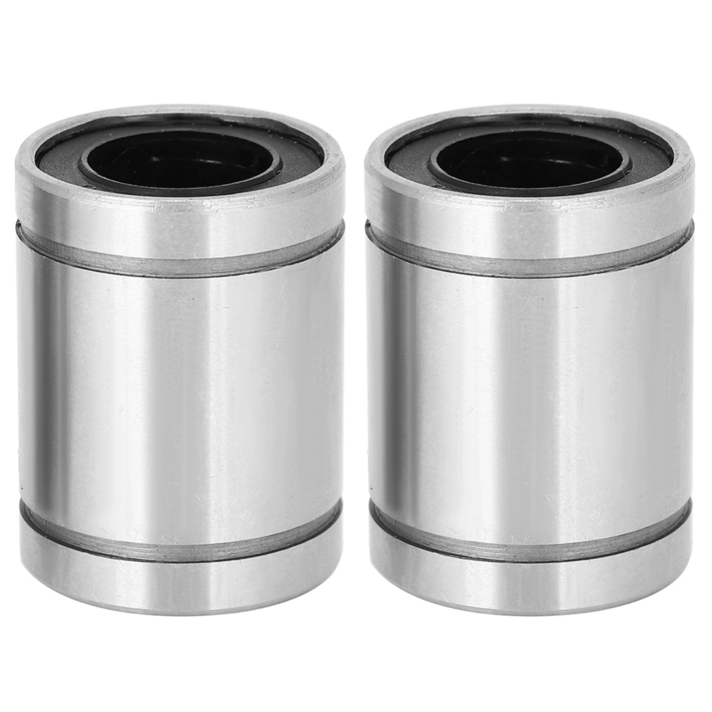 2Pcs Linear Motion Bearings Flange Extended Fast Rotating Speed Low Noise Bearing LM16UU