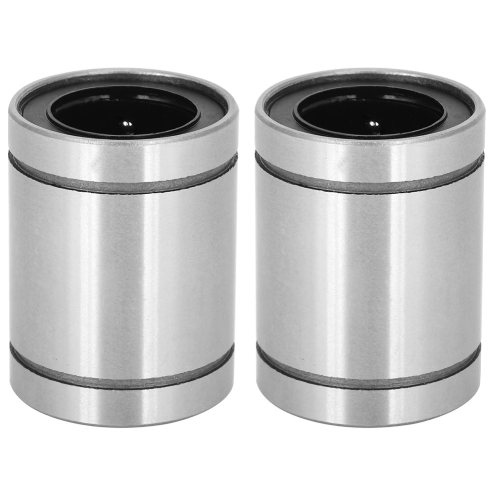 2Pcs Linear Motion Bearings Flange Extended Fast Rotating Speed Low Noise Bearing LM20UU