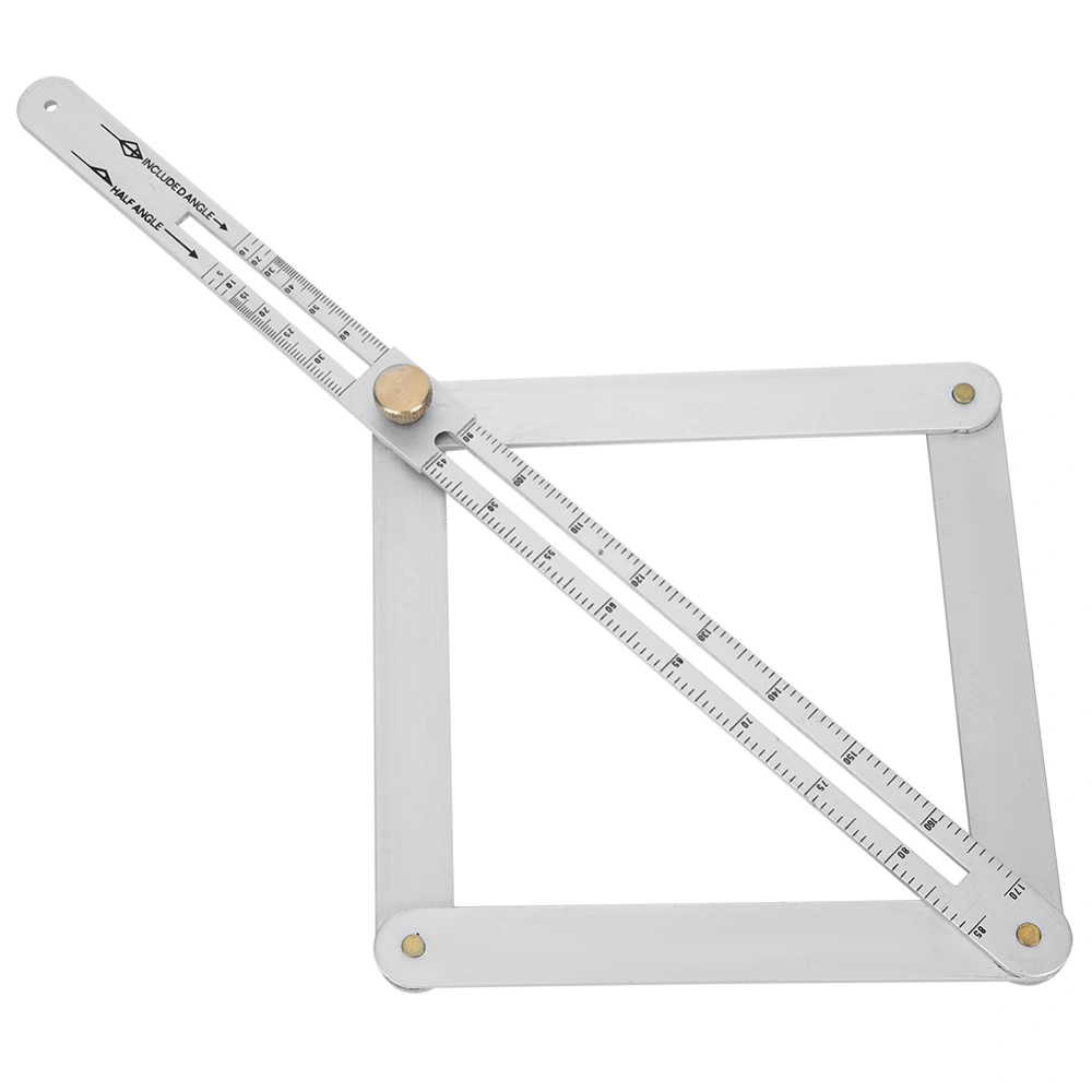 Goniometer Ruler Multifunctional Diagonal Ceiling Profiler 4‑Fold Corner Angle Finder