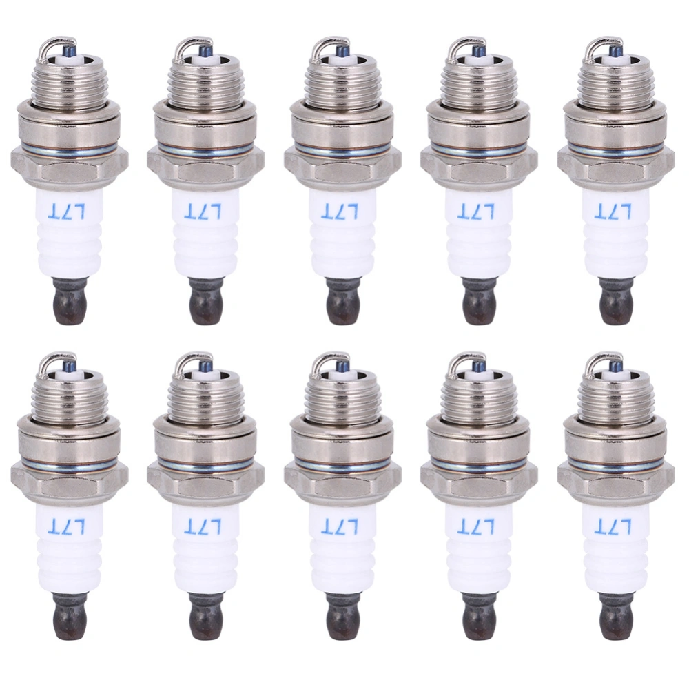 10PCs Sparking Plug Chainsaw Accessories Lawn Mower Parts Brass Ceramic for Hedge Trimmer