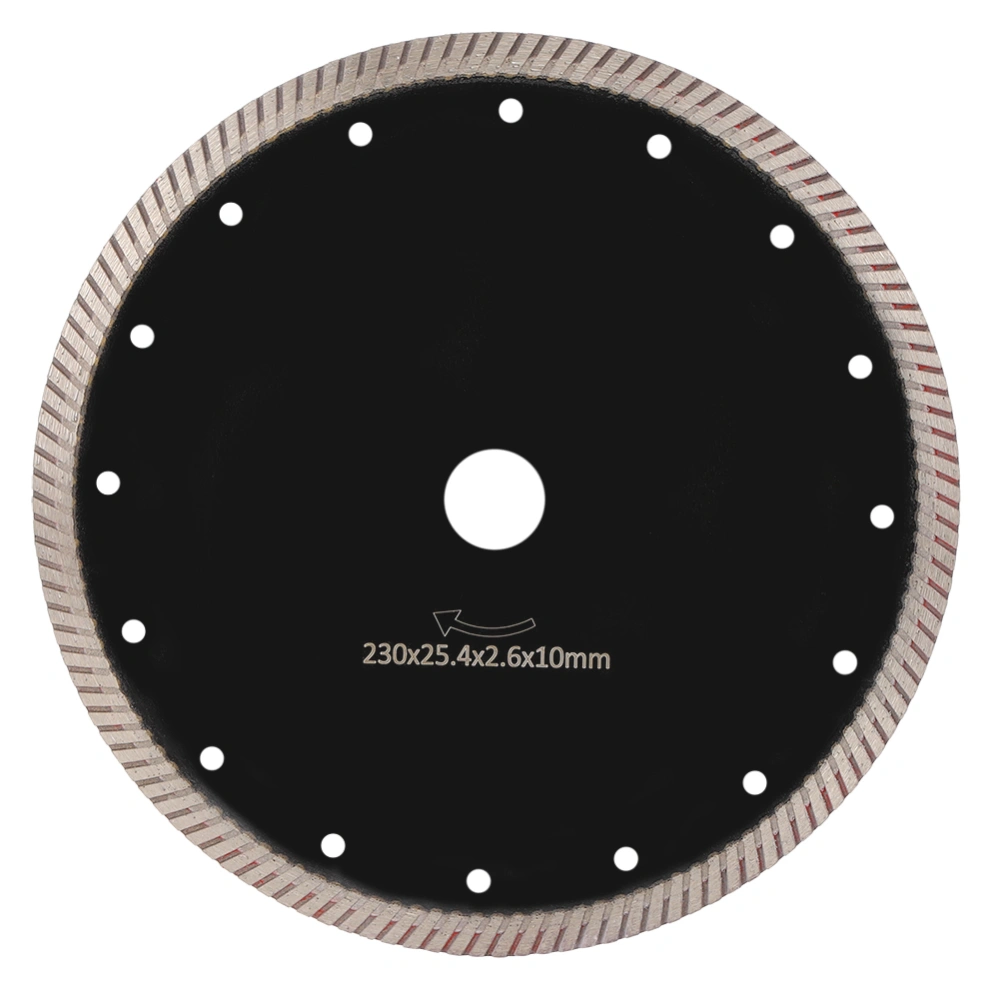 Diamond Cutting Disc Circular Saw Blade Black Wheel Multifunction Concrete Granite Marble 230mm