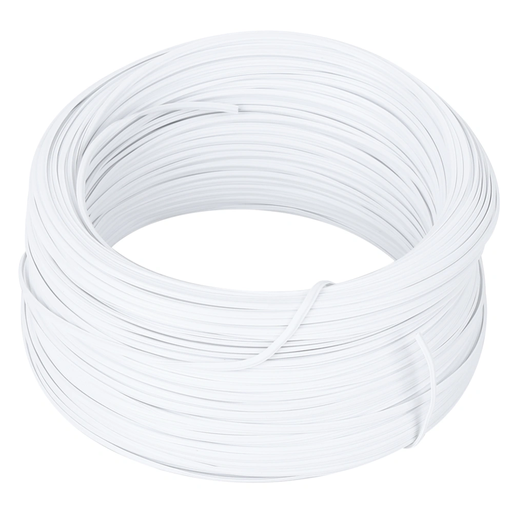 Galvanized Iron Wire White Twist Ties Material Protective 0.55mm Single Core Inside DIY