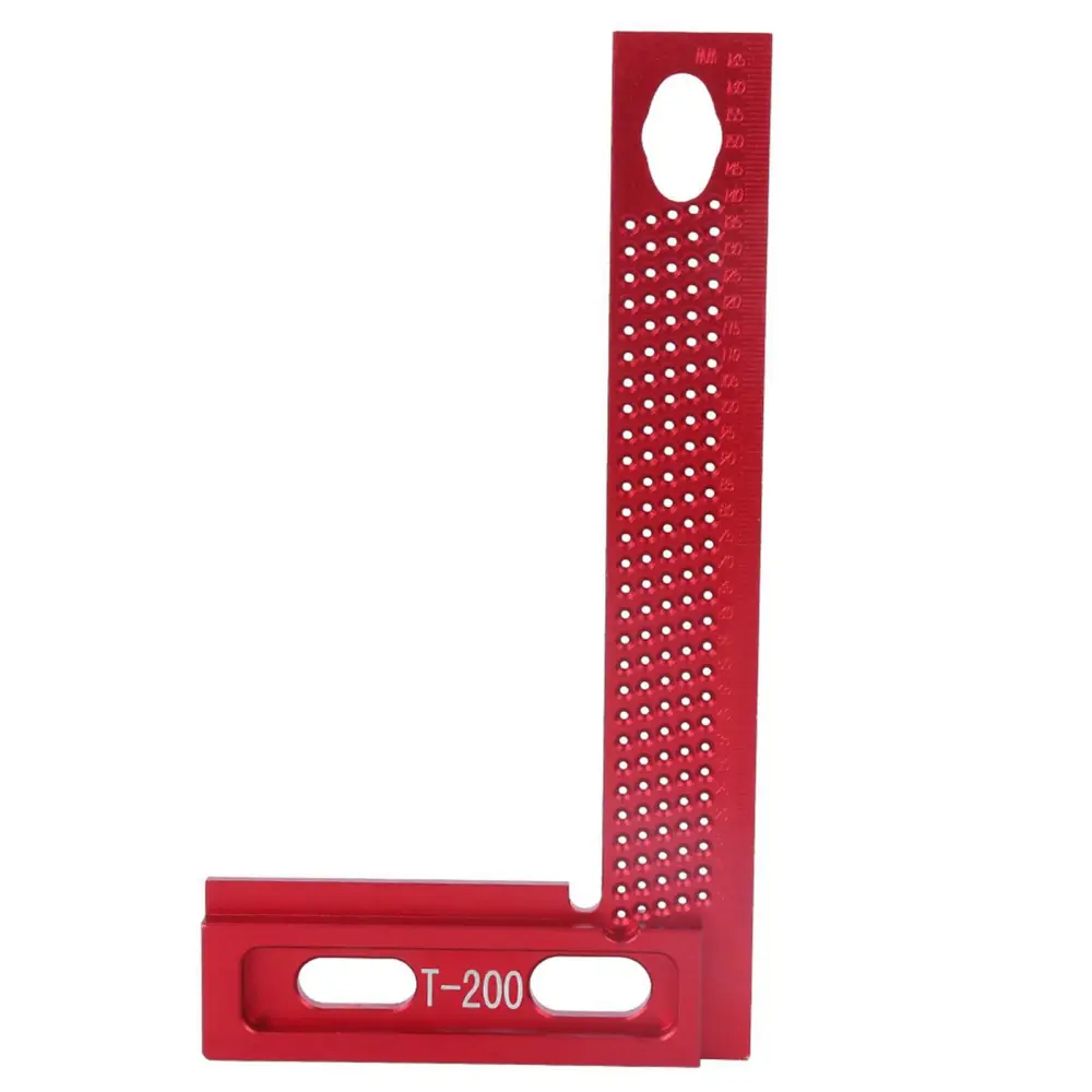 Hole Ruler Measuring Tool Woodworking Accessory Wear Resistant Rust Proof Aluminum Alloy