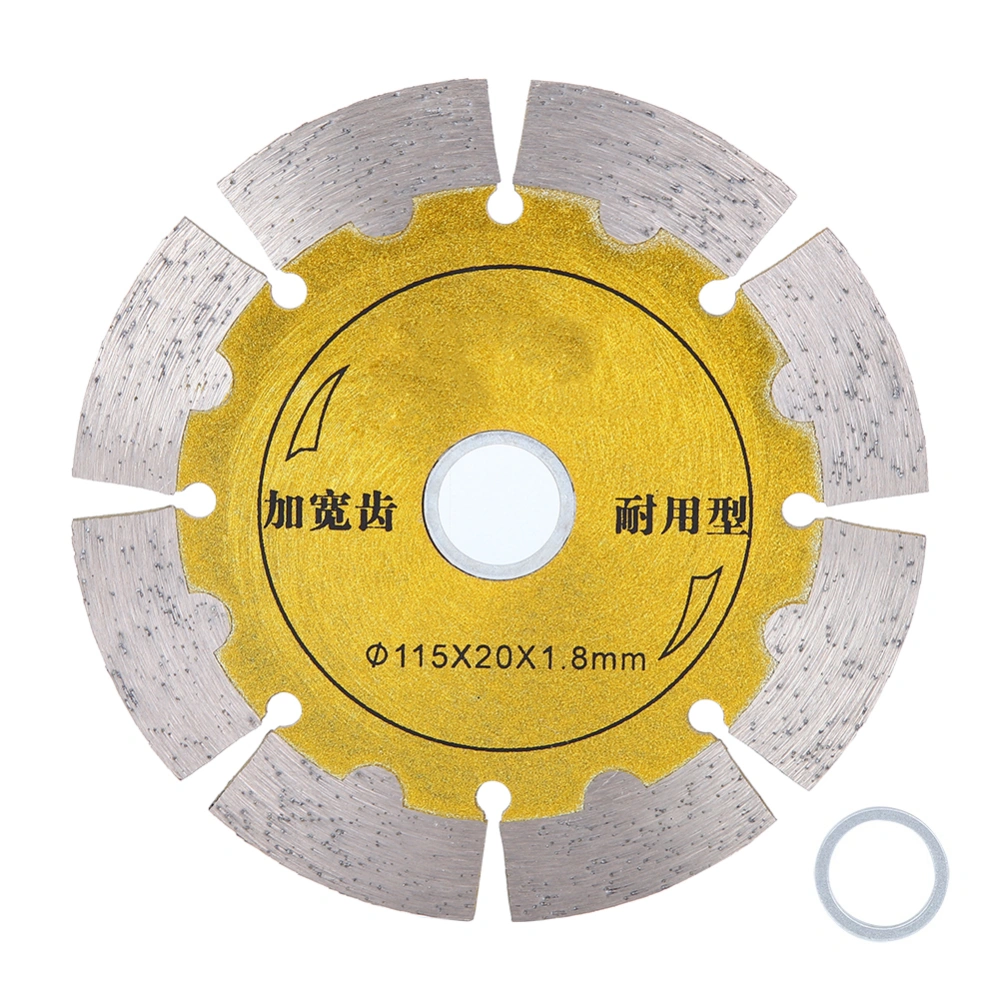 Diamond Saw Blade Golden High Hardness Wear Resistance Durable for Wall Groove Concrete114 x 20 x 1.8mm