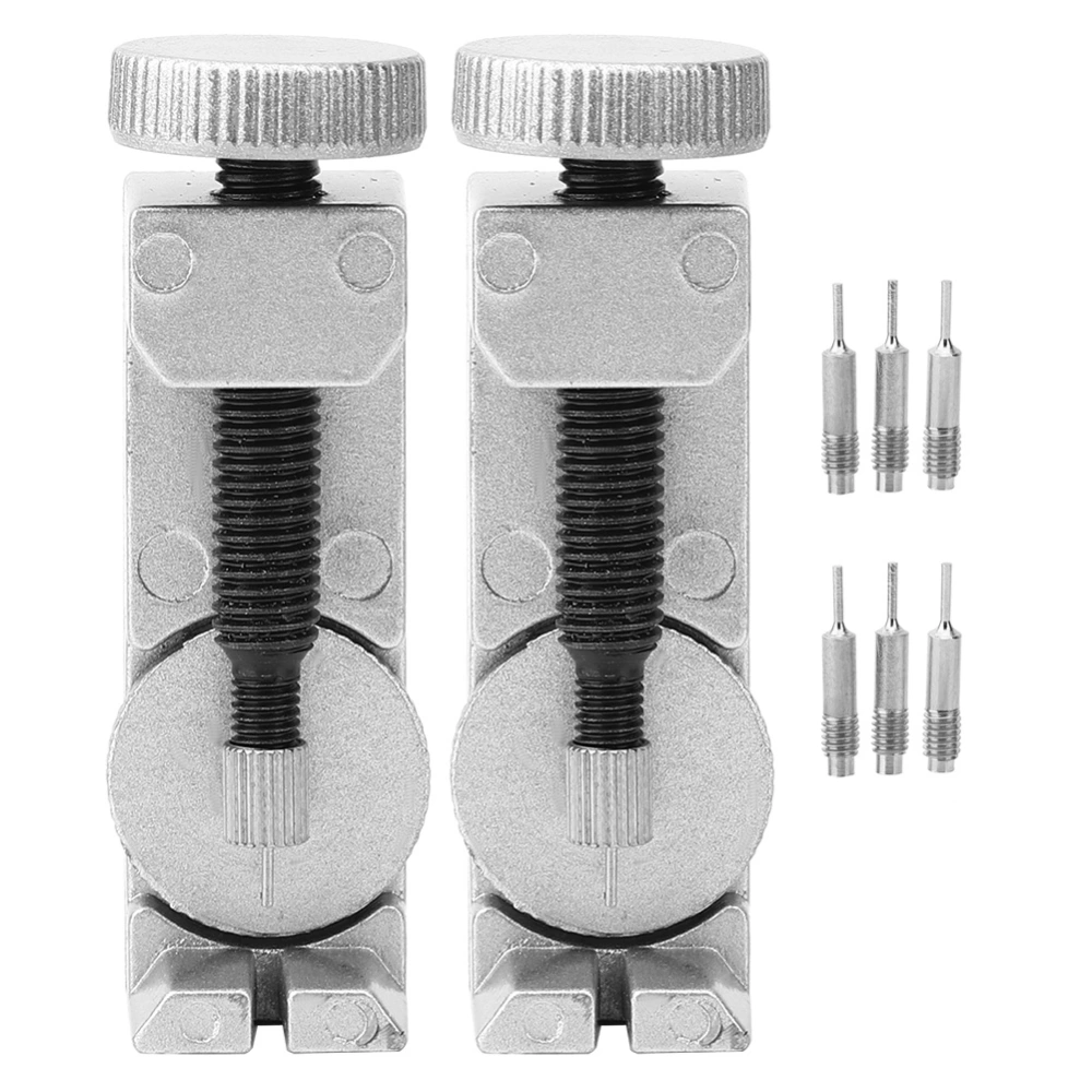 2PCs Watchband Remover Watch Strap Adjuster Removal Tool Adjustable Height ProfessionalSilver