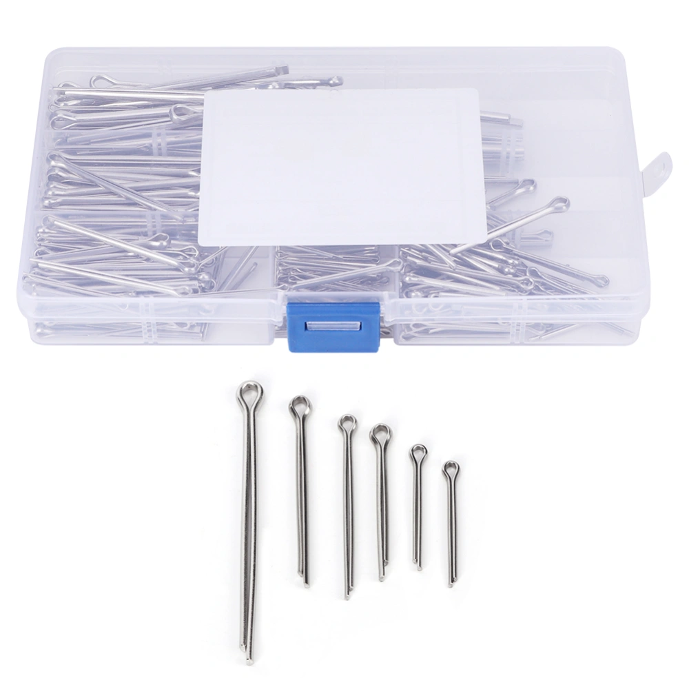 340Pcs Cotter Pin Assortment Set Kit 304 Stainless Steel Industrial Supplies Fastener