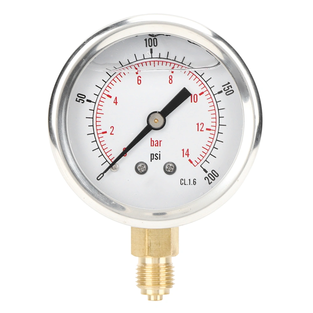 TS&#8209;PGG604&#8209;14bar 1/4BSP Y60 Radial Pressure Gauge for Industry Household Pressure Measurement